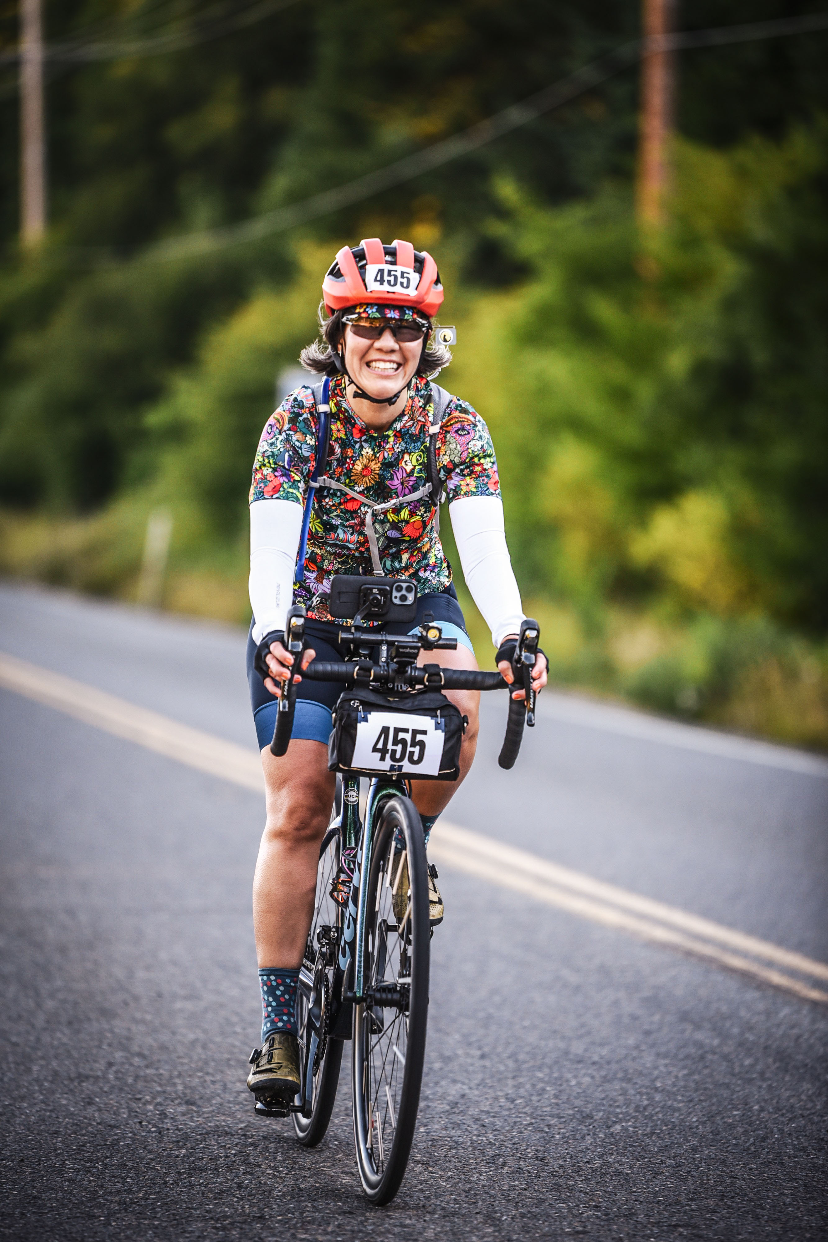 Wenmei flying during the 2023 Seattle to Portland